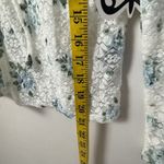 Self Esteem  Cardigan Top M Lace Open Front Babydoll Y2k Coquette Mesh Ditsy Photo 5