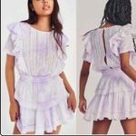 Love Shack Fancy  Natasha Heritage Mini Dress purple size Large Photo 1