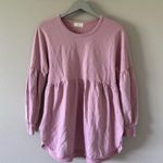 Anthropologie  T. La Pink Long Sleeve Sweatshirt Dress Photo 1