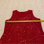 Elementz  Petite Women’s Red Sequin Sleeveless Tank Top Size XLP Photo 5