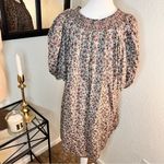 Free People INTIMATELY Brown Floral Button Down Tunic Dress Size Small Photo 3
