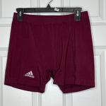 Adidas  Womens XL Techfit 4" Volleyball Athletic Shorts Burgundy Photo 1
