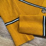 Forever 21  Mustard Striped long sleeve Crop Top Photo 2