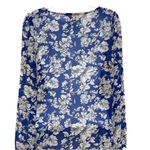 Anthropologie 2/$30 Philosophy Floral Print Chiffon Long Sleeve Blouse Top VNeck Photo 6