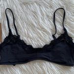 SKIMS Skim Fits Everybody Lace Scoop Bralette Onyx Size Medium Photo 0