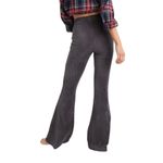 Aerie  Groove On Flared Pants Velvet Ribbed High Rise Gray Small New Lounge Boho Photo 2