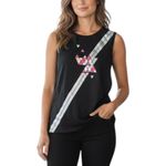 Victoria's Secret Sport Black Tank Pink Silver Geometric Graphic Medium NWT Photo 1