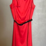 Dress Barn Red Asymmetrical Backless Midi Dress Photo 0