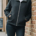 Ralph Lauren Lauren  Boiled Wool Zip Front Jacket M Photo 0