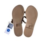 Universal Threads Universal Thread Womens Vivienne Two Band Flat Sandals Gold / Brown Womans 7 Nwt Photo 5