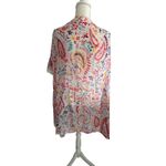 Coldwater Creek  Multicolor Paisley Sheer Kimono One Size Photo 6