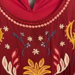Savannah Jane bohemian red floral embroidery tunic dress size 3X romantic chic Photo 6