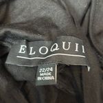 Eloquii  black long sleeve turtleneck top open cutout back black size 22/24 NWT Photo 2