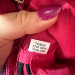 Handmade  in Nepal 100% Wool Felted Purse Shoulder Pink Floral Zip Rose Flower Photo 6