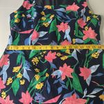 J.Crew  Navy Floral Dress Women’s Size 10 Floral basketweave square-neck dress Photo 10