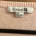 Forever 21 Baby pink cropped shortsleeved cardigan sweater woman’s size small Photo 2