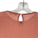 Olivaceous  Sheer Metallic Mauve Long Sleeve Bodysuit Photo 8