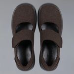 Unif Gavo Mary Jane Chunky Platform Felt Upper Brown Black 9 Photo 2