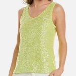 Anne Klein Sequin Tank in Sprout Green XXS Photo 0