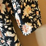 American Eagle floral printed puff 3/4 sleeve babydoll dress black xs Photo 2