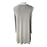 cupio Tunic Cold Shoulder Jersey Knit Tan Sweatshirt Slouchy Swing M Photo 3