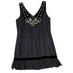 Nine West VINTAGE Silk Dress with Velvet & Rhinestones Photo 5