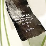 Michael Kors  Size Small Neon Green Genuine Leather Skinny Belt Photo 2