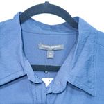 Banana Republic  Navy Blue Alani Oversized Poplin Maxi Shirt Dress Size XL NWT Photo 5