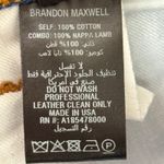 BRANDON MAXWELL The Cortlandt Denim Pant W/ Metallic Leather Combo Size 29 New Blue Photo 10