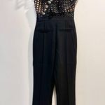 Self Portrait Self -Portrait Black Lace Jumpsuit Size 4 EUC Photo 2