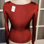 Free People NWT Intimately Free‎ People Womens Red Wine  Listen Up Layering V Neck Top Small Photo 1