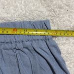 Umgee  womens large linen blend baby blue ruffle shorts no pockets elastic waist Photo 4