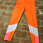 JoyLab  Comfort 7/8 Color Block Orange Pink Lavender Leggings size Large Photo 0