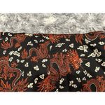 ZARA Dragon Pattern Satin Mini Skirt with Slit Large L Photo 5