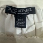 Soho Apparel  Elegant Cream High-Low Skirt Photo 5