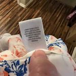 Pale Sky Womens S Floral Print Sleeveless Blouse Top White Pink Blue Button Down Photo 3