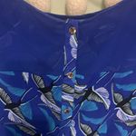 Apt. 9  Royal Blue Sparrow Pattern Lightweight Dress Shirt Business Casual Small S Photo 4