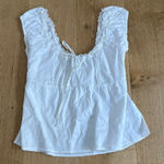 Brandy Melville  Top Square Neck Odette One Size White Photo 0