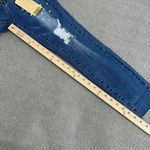 Angel Kiss Pearl Detail Destructed Rolled Cuff Skinny Jeans Blue Juniors 5 Photo 13