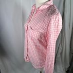 UNTUCKit Womens Pink Gingham Checkered 100% Cotton Button Down Shirt Size 0 Photo 6