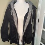 2 SABLE Black/Grey Zip Up Hooded Jacket with Sweater Insert Photo 1
