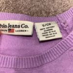 Vintage Polo Ralph Lauren Polo Jeans American Flag Purple Sweater Size Small Photo 4