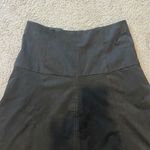 Talbots Skirt Womens 12 Black Faux Suede Flare Pleated Office Business Staple Photo 1