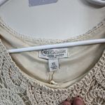 Cato  Womens XS Ivory Beige Knee-Length Crochet ASYMMETRICAL Dress Boho Photo 4