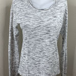 Lululemon Sweat Embrace Tiger Space Dye Long Sleeve Shirt Black White Sz S/M? Photo 0