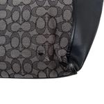 Coach  Turnlock Signature Jacquard Monogram Black Gray Tote Photo 5