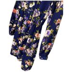 Lulus Floral Thats A Wrap Long Sleeve Faux Wrap Surplice V Neck Dress Navy S Photo 9