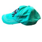 KBETHOS Vintage Buffalo Patch Distressed Hat Teal Adjustable 100% Cotton Adult Blue Photo 2