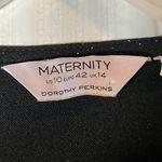 Dorothy Perkins Black Sparkly Maternity Dress Womens Sz 10 Party Event Babymoon Photo 3