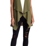 Lush Clothing ✨ Lush Green Sleeveless Waterfall Open Cardigan✨ Photo 0